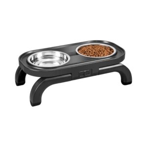 Elevated Adjustable Dog Bowl Feeding Station